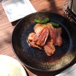 炭焼地鶏 山蔵 - 地鶏のタレ焼き▪️ししとう。2人前。