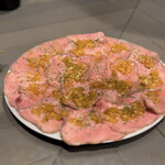 串焼処 佐五右衛門 別邸 - 牛タンカルパッチョ