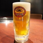 焼肉きたじま - 一番搾りも良いけどラガーは格別の美味しさです♪(o^^o)