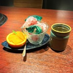 焼肉きたじま - シャーベット状の苺で口中爽やかです♪♪(o^^o)