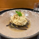 味享 - 湯葉と蕨の炊き合わせ