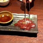 焼肉きたじま - あまりの美しさにレバ刺しで頂きたい衝動に駆られますが、そこはじっと我慢です！！(o^^o)