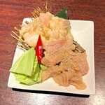 焼肉きたじま - 上ミノ(牛の第一胃袋)とシマ腸(牛の大腸)です(o^^o)