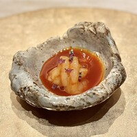 鮨肇 - ボタンエビ紹興酒漬け