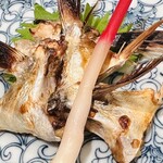 あじふらい てしお - あじカマの塩焼き