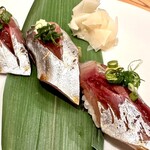 あじふらい てしお - あじのにぎり寿司