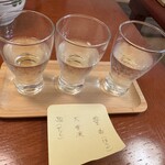 魚善 - 日本酒飲み比べ　豊香が良かった