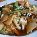 きく屋 - 『五目焼きそば』のあんかけ