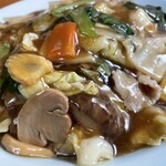 きく屋 - 『五目焼きそば』のあんかけ