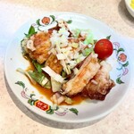 餃子の王将 - 油淋鶏（ジャストサイズ）¥393
