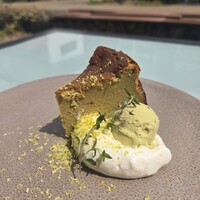 ピスタチオのバスクチーズケーキ