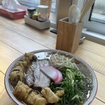 京町食堂 - スルメ天ラーメン大盛無料なので大盛950円