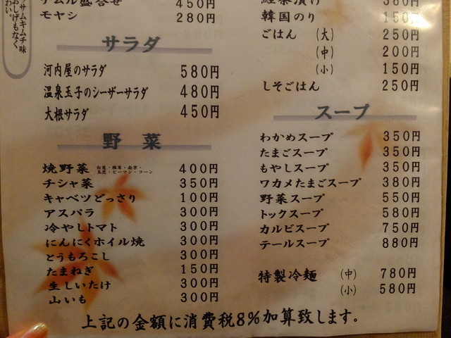 メニュー写真 炭火焼肉 河内屋 京橋店 京橋 焼肉 食べログ