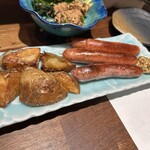 花あかり - ソーセージと新じゃが