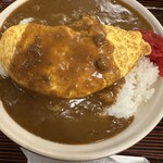 おりーぶ - 半熟オムレツのせカレー大盛(1,000円)