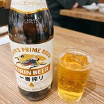 食堂酒場 明日も。 - キリン一番搾りの中瓶