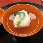 割烹つづみ - うぐいす菜と桜の蕾が春ならではですね♪