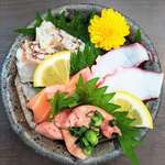 はまさき村 - 刺身の盛り合わせ