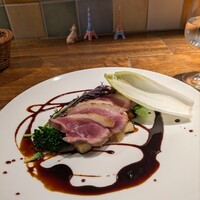 シャンパン食堂 - A.マグレ鴨のロティ、ビガラードソース