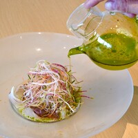 地魚のしゃぶしゃぶ　イタリアン白ポン酢