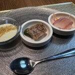 白金中華 星期菜 - 季節の前菜3種盛り合わせ