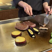 銀座 鉄板焼き Sublime - 私はミディアムウェルでいただきます