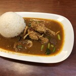 かえる食堂 - ミックスカレー（大辛）950円