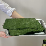 ウシマル - 勝浦産青海苔。こちらをたっぷり使用されています。