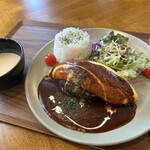 cafe chestnuts - オムバーグランチセット