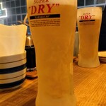 ヤキトリ まだらや - 生ビール