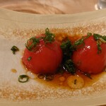 蕎麦の実 - トマトしゅうまい