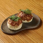 にんにく味噌の焼きおにぎり