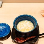 寿司つばさ - 唐墨と釜揚げしらすの茶碗蒸し