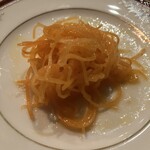 西洋料理店 note - キャロットラペ（食べかけ）ほんとはもっと大盛り