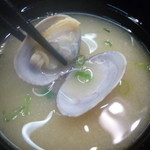 魚河岸処 仙 - あさりのおみそしる！おいしい！