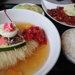 大門 - カルビ＆タン+冷麺+半ライス追加(平日ランチ)