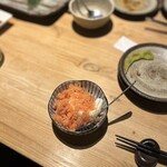 炭・牛・肴 テツ虎 - ブラッドオレンジのシャーベットとミルクアイス