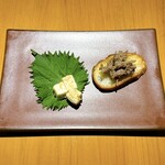 鉄板genten - クリームチーズ酒粕和えと自家製コンビーフ