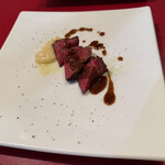 オリゾンテ - 黒毛和牛外もも肉グリル　マルサラソース　¥3800