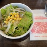 アル ガンベリーノ - ランチセットのサラダ