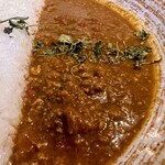 麻布十番 薬膳カレー 新海 - 島豆腐と野菜出汁の薬膳キーマカレー
