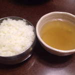 ヌルンジ サランバン - ご飯とスープ
