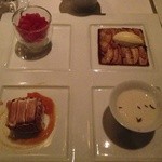 Jean-Georges - Stone Fruit Dessert Tasting（友人の注文分）