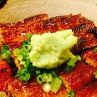 うなぎの新甫 - まぶし丼に薬味