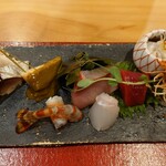 馳走菴 ひじり - お刺身の盛り合わせ