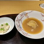 眞善美 - モウカザメの鱶鰭　鶏のスープを煮詰めたソース