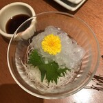 一心太助 - あなごの稚魚のお刺身！これは最高！