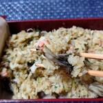 日本料理 柳燕 - 焼き松葉蟹と焼き舞茸のご飯