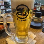 餃子酒場 たっちゃん - 安い生ビール