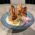 吉祥寺 井の頭テラス HONOO - スペアリブのオーブン焼き ～マッシュハニーマスタード～。美味し。